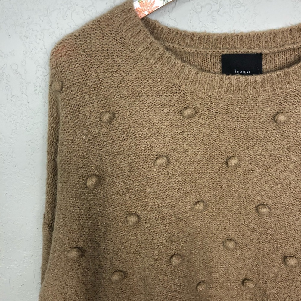 Lumiere | Pom Pom Textured Oversized Sweater - Picture 5 of 8